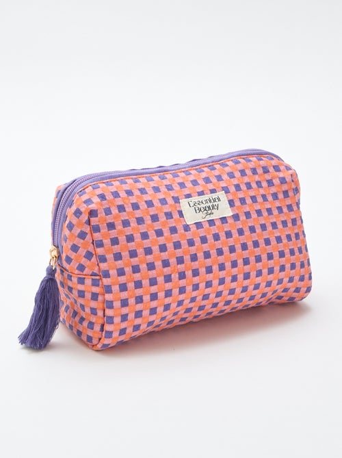 Trousse imprimée et zippée - Kiabi