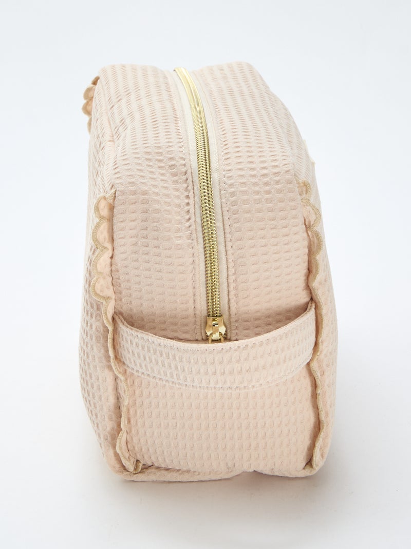 Trousse Vanity grand format Beige - Kiabi