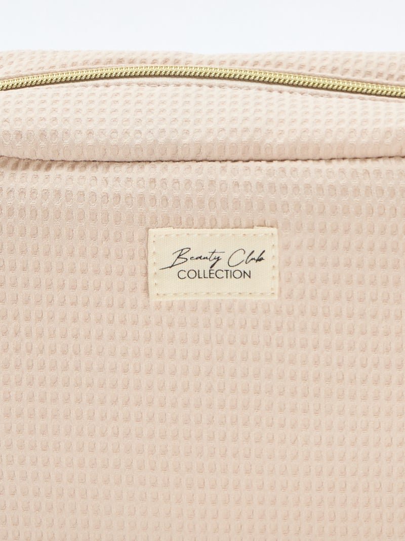 Trousse Vanity grand format Beige - Kiabi