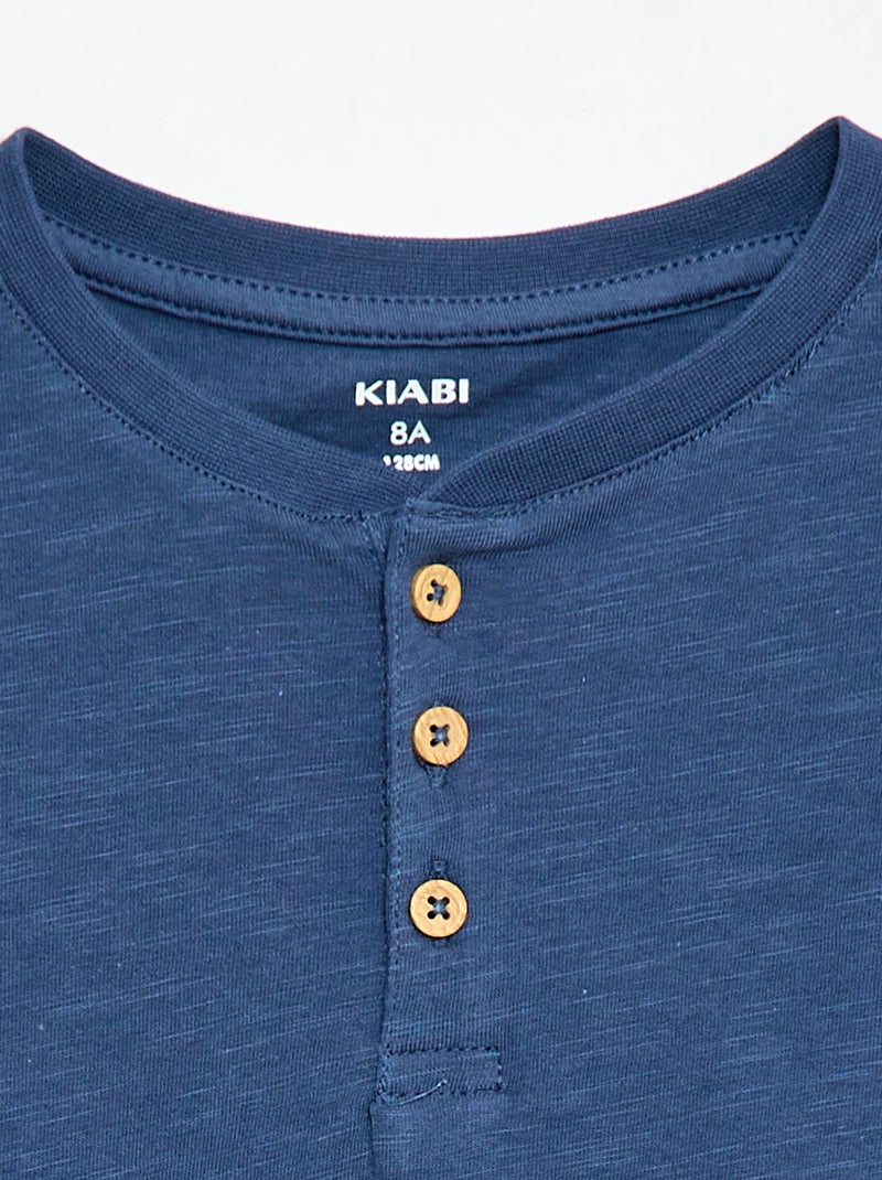Tunika-T-Shirt Blau - Kiabi
