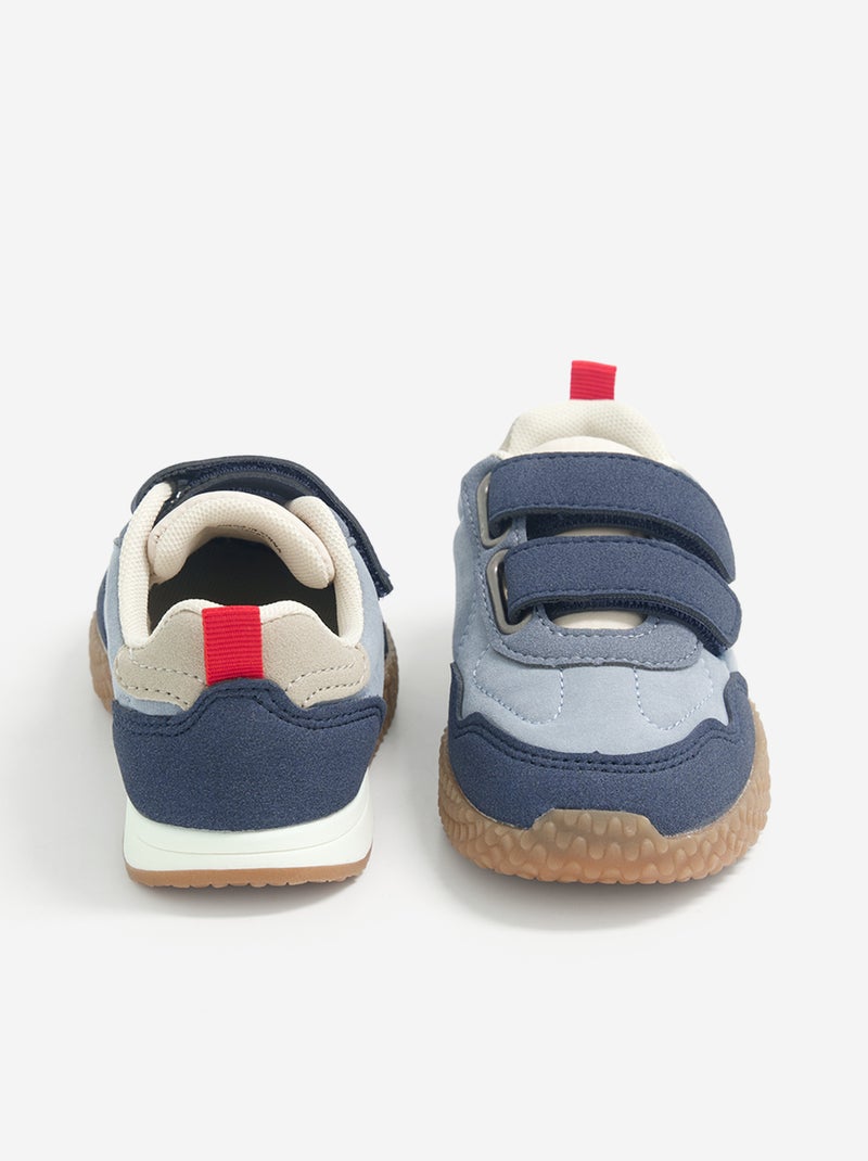 Turnschuhe mit Klettverschluss Bleu - Kiabi