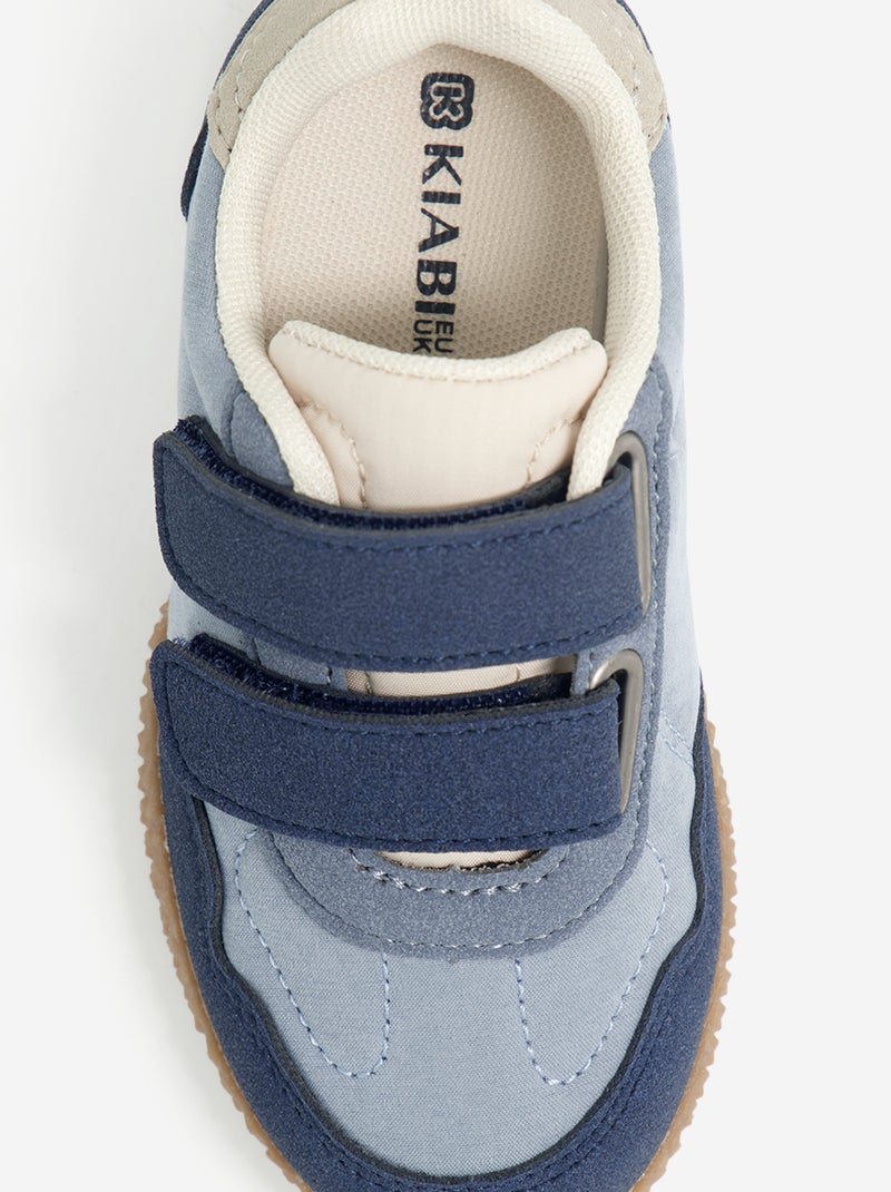 Turnschuhe mit Klettverschluss Bleu - Kiabi