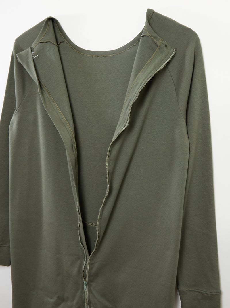 Tuta con apertura a zip - collezione facile da indossare GRIGIO - Kiabi