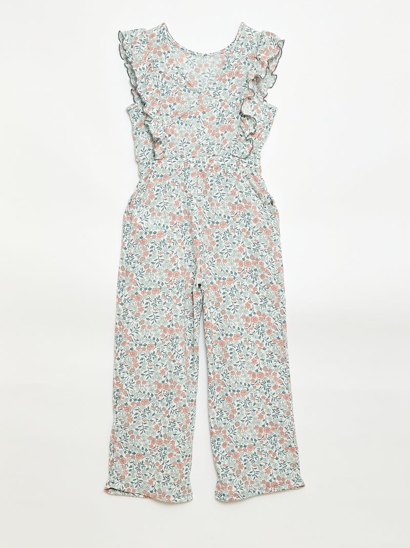 Tuta pantalone con motivo Rosa - Kiabi