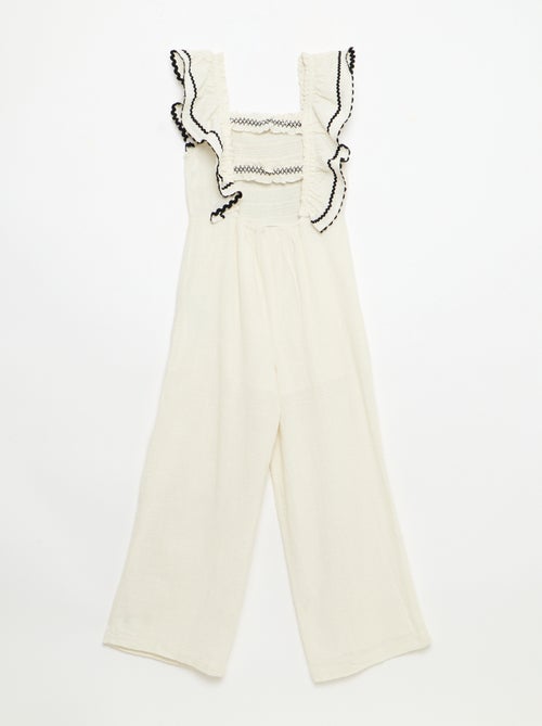 Tuta pantalone con volant - Kiabi