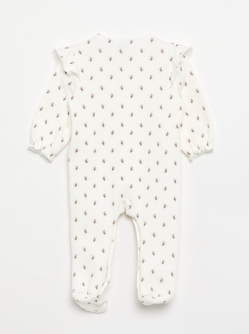 Tutina calda con piedini Bianco - Kiabi
