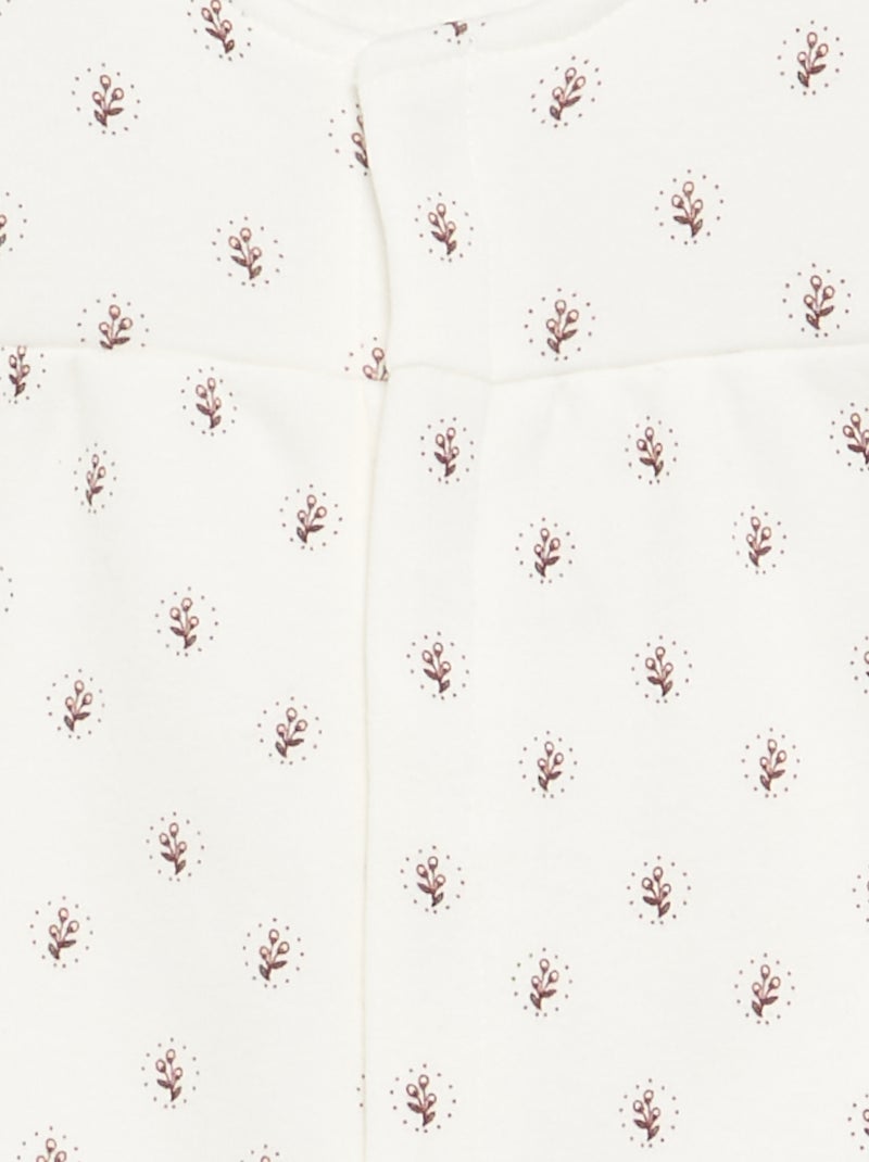 Tutina calda con piedini Bianco - Kiabi