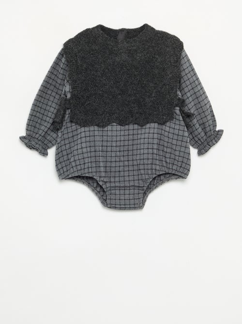 Tutina con corpetto in maglia senza maniche - Kiabi