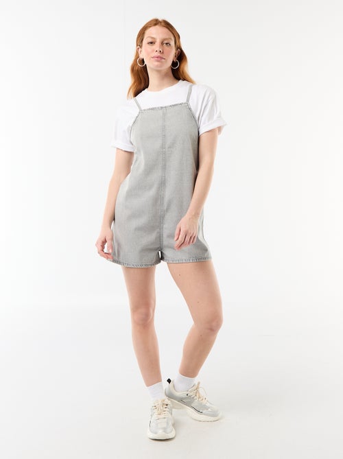 Tutina corta stile salopette - Kiabi
