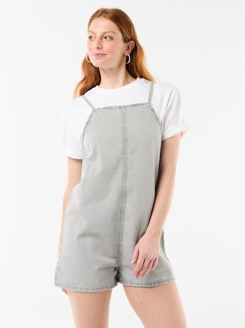 Tutina corta stile salopette - Kiabi