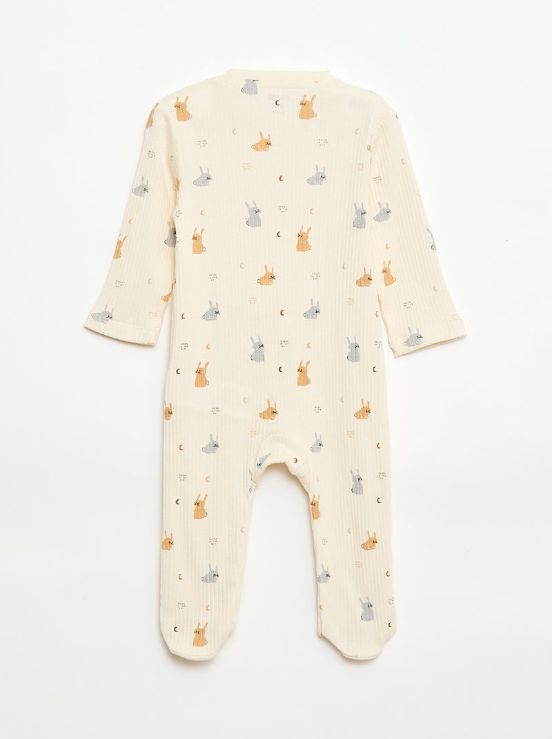Tutina in cotone Bianco - Kiabi