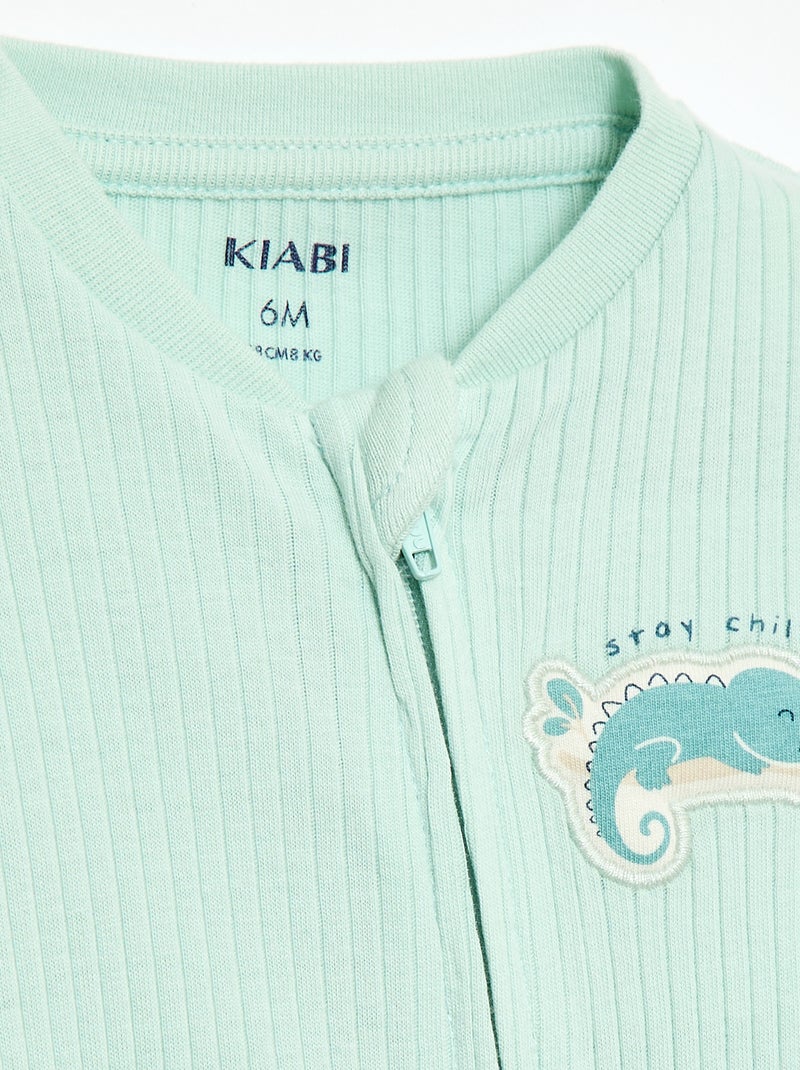 Tutina in cotone Verde - Kiabi