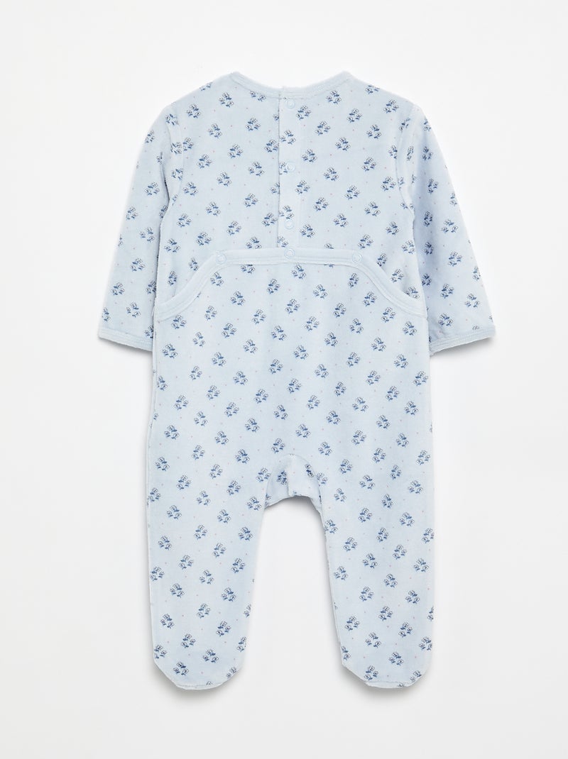 Tutina in velluto Blu - Kiabi