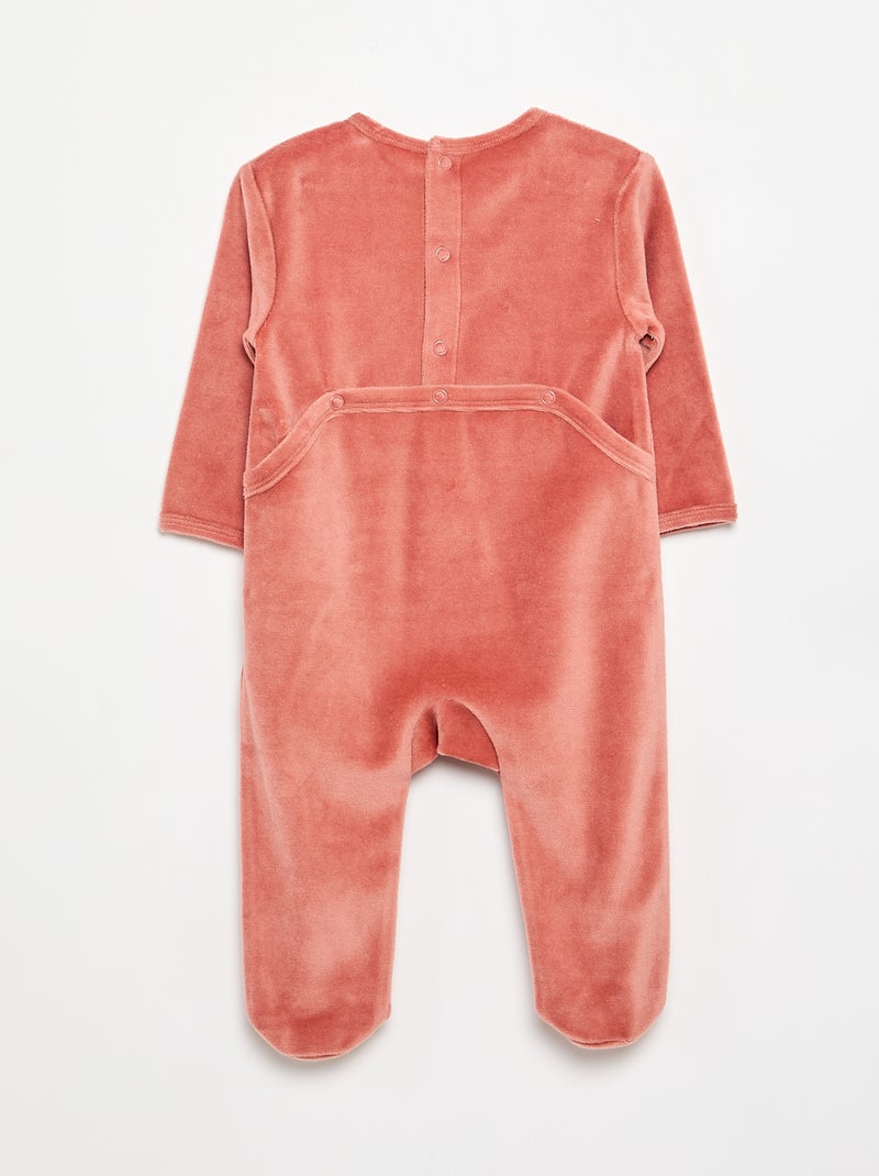 Tutina in velluto Rosa - Kiabi