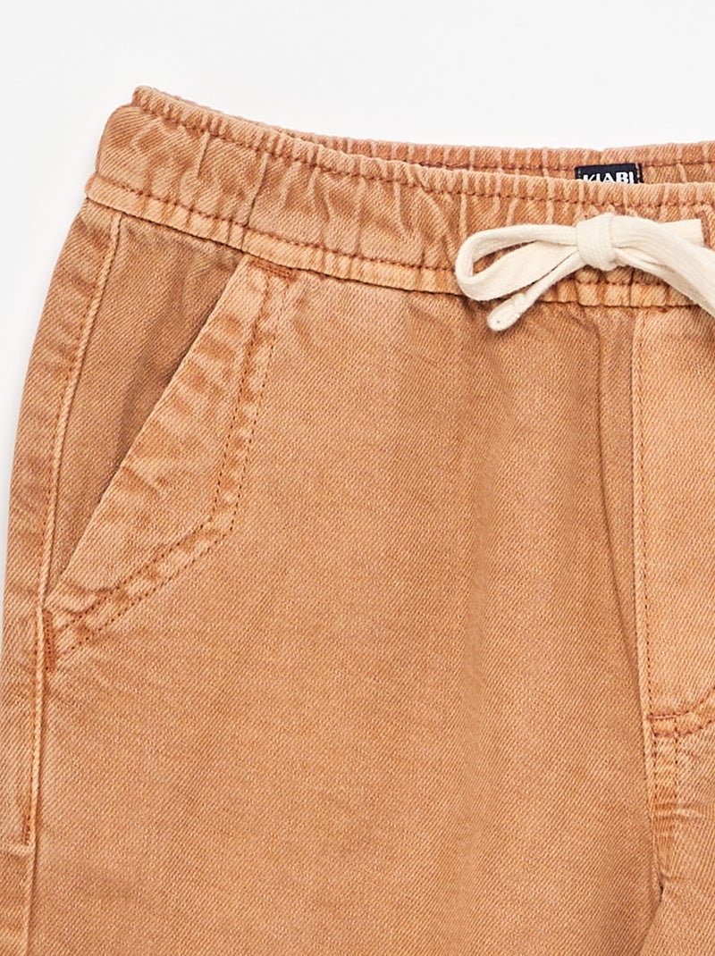 Twill-Bermuda Braun - Kiabi