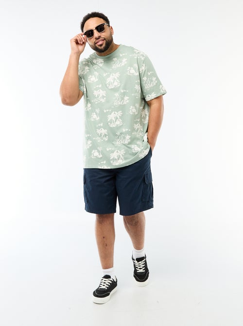 Twill-Bermuda mit Multitaschen - Kiabi