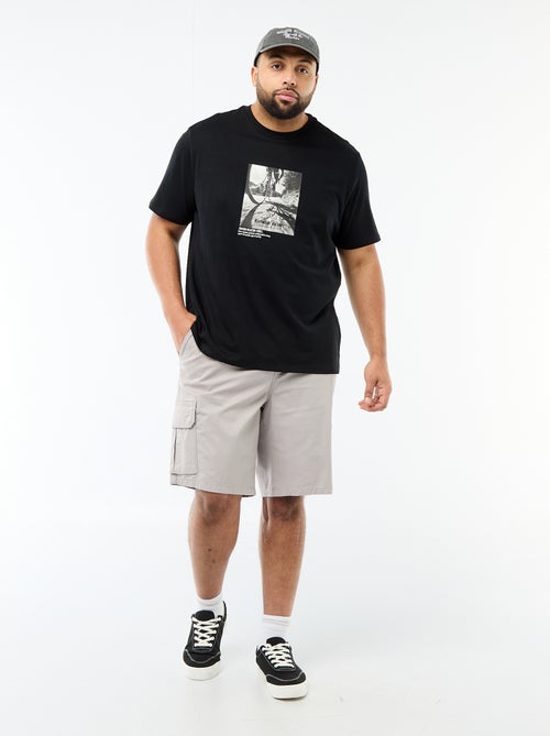 Twill-Bermuda mit Multitaschen - Kiabi