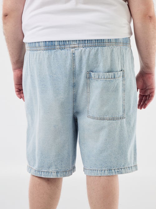 Twill Bermuda shorts with drawstrings - Kiabi
