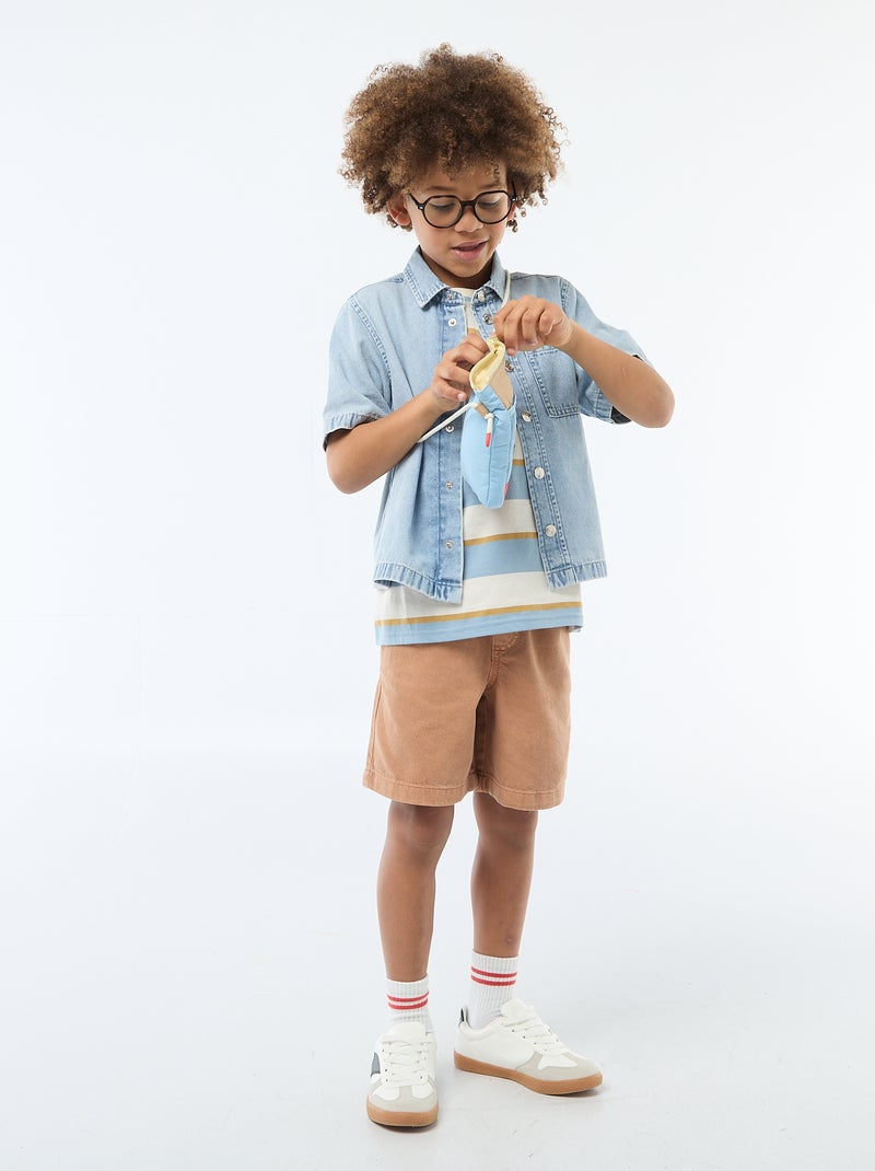 Twill Bermuda Shorts Yellow - Kiabi