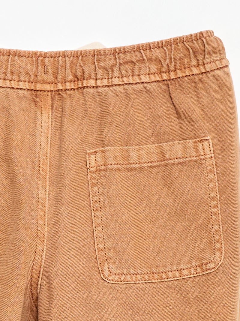 Twill Bermuda Shorts Yellow - Kiabi