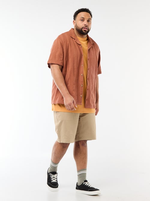 Twill Chino Bermuda Shorts - Kiabi