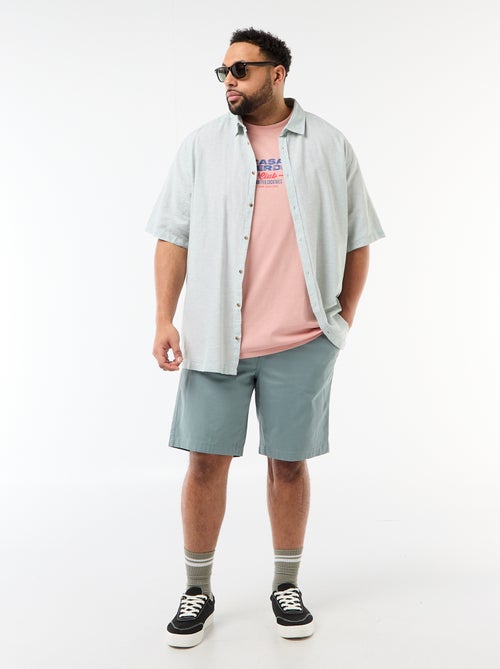 Twill Chino Bermuda Shorts - Kiabi