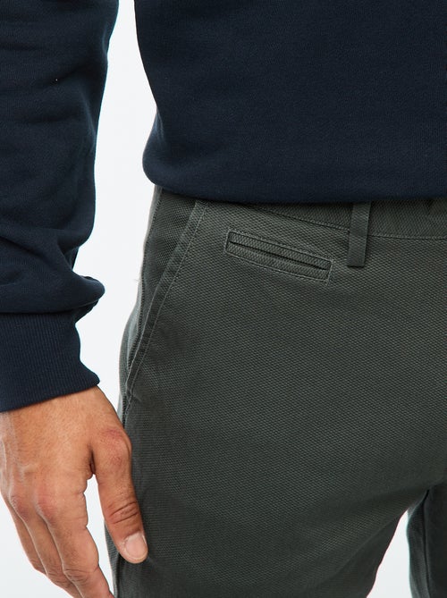 Twill Chino Trousers - Kiabi Twill Chino Trousers - Kiabi
