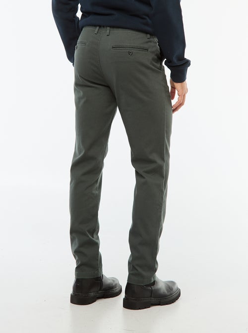 Twill Chino Trousers - Kiabi Twill Chino Trousers - Kiabi