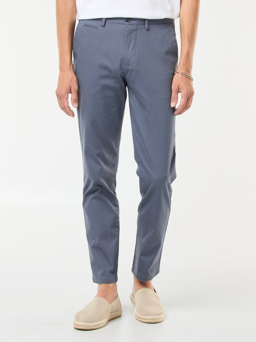 Twill Chino Trousers - Kiabi