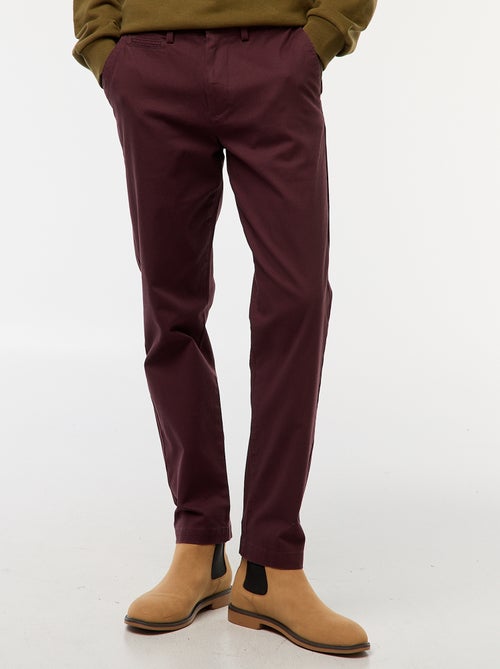 Twill Chino Trousers - Kiabi