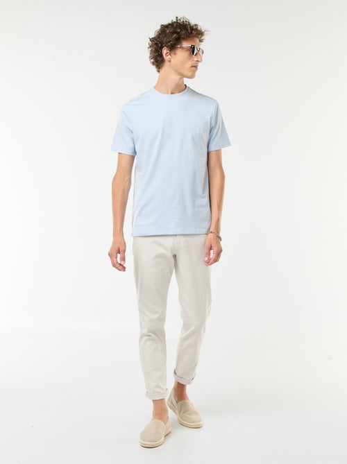 Twill Chino Trousers - Kiabi