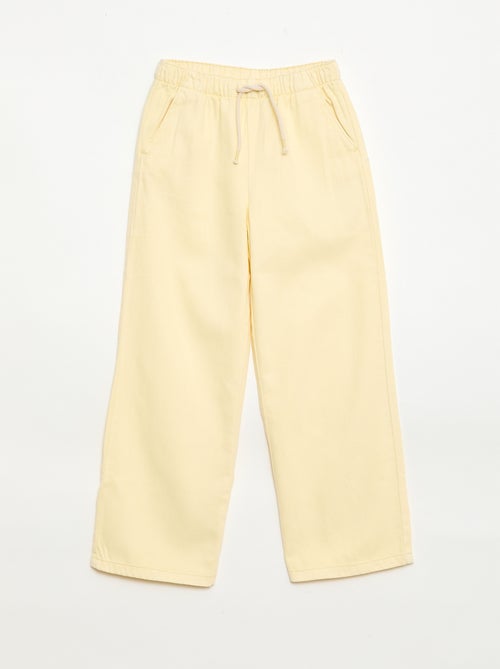 Twill-Hose mit Kordelzug - Kiabi Twill-Hose mit Kordelzug - Kiabi