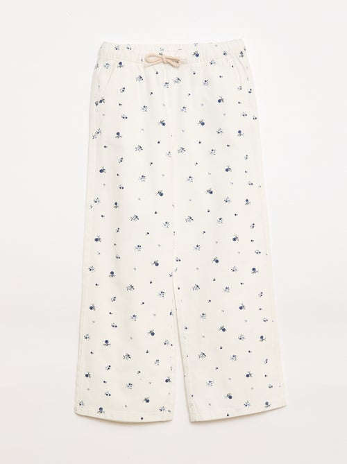 Twill-Hose mit Kordelzug - Kiabi Twill-Hose mit Kordelzug - Kiabi