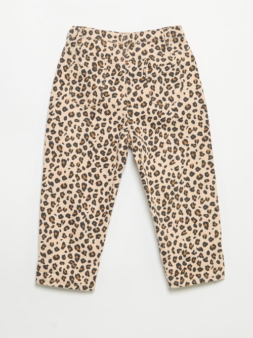 Twill-Hose mit Leopardenmuster - Kiabi Twill-Hose mit Leopardenmuster - Kiabi