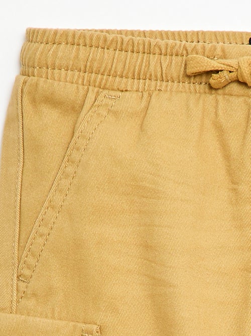 Twill joggers with flap pockets - Kiabi