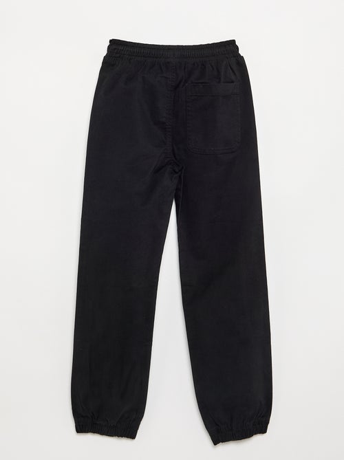 Twill jogging bottoms - slim fit - Kiabi