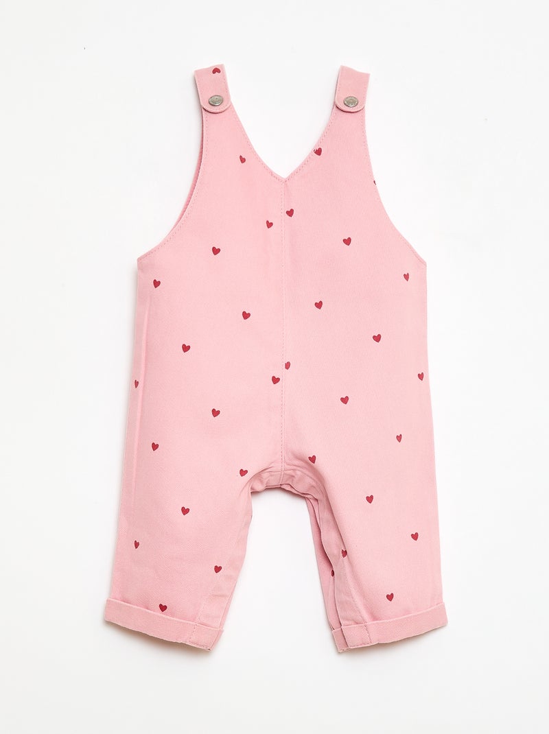 Twill-Latzhose Rosa - Kiabi