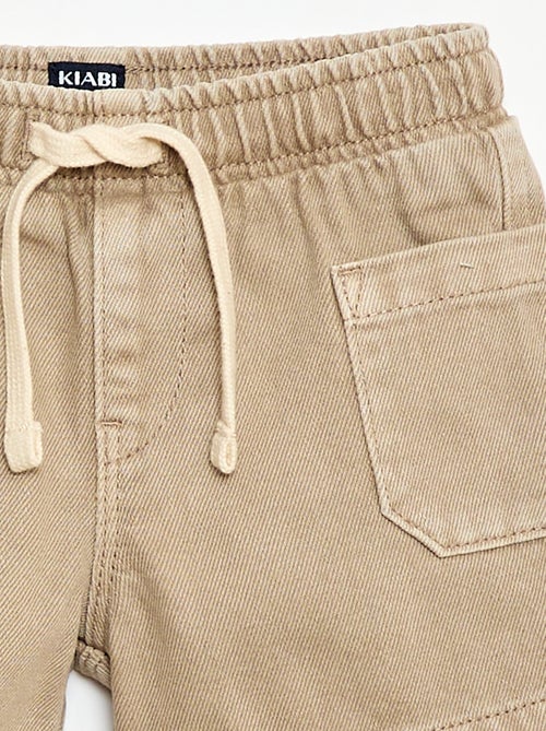 Twill shorts with patch pockets - Kiabi