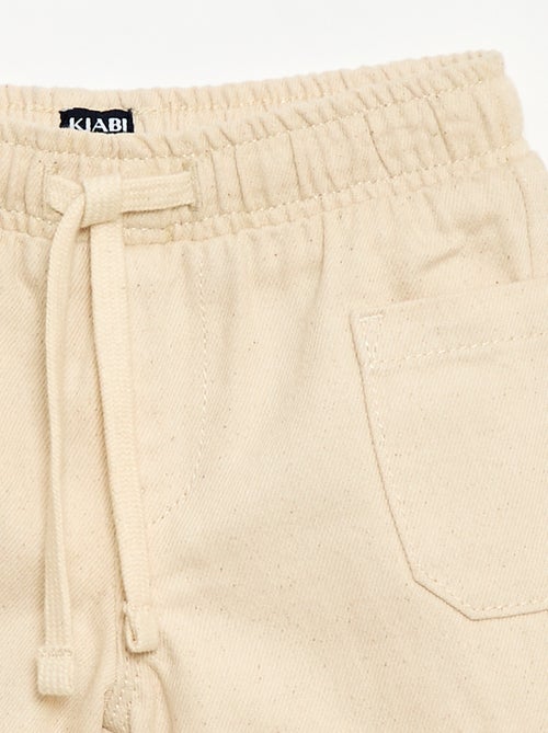 Twill shorts with patch pockets - Kiabi