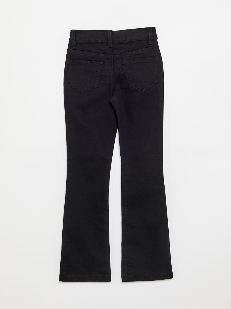 Twill trousers - slim fit Black - Kiabi