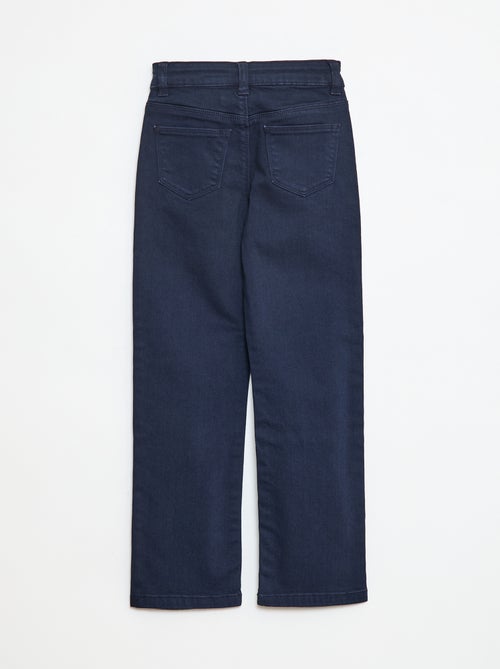 Twill Trousers with Snap Fastening - Kiabi