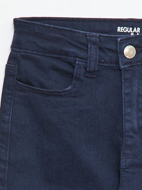 Twill Trousers with Snap Fastening - Kiabi