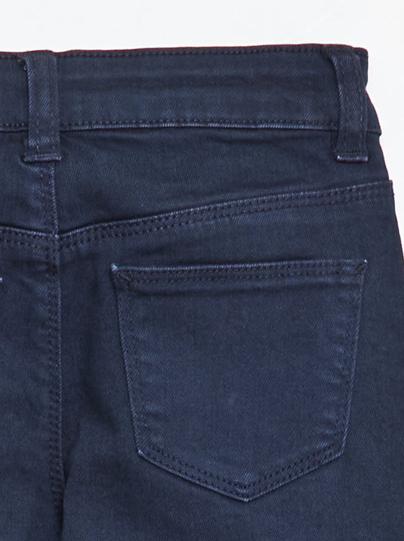 Twill Trousers with Snap Fastening Blue - Kiabi