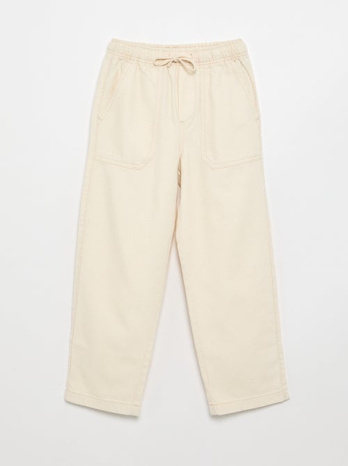 Twillhose mit Kordelzug - Kiabi