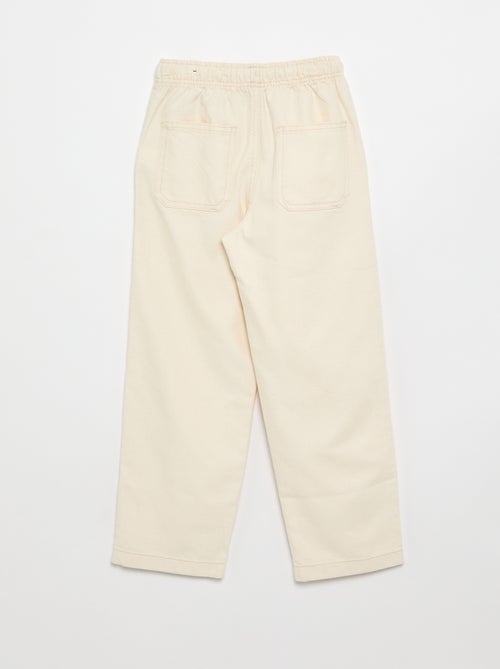 Twillhose mit Kordelzug - Kiabi