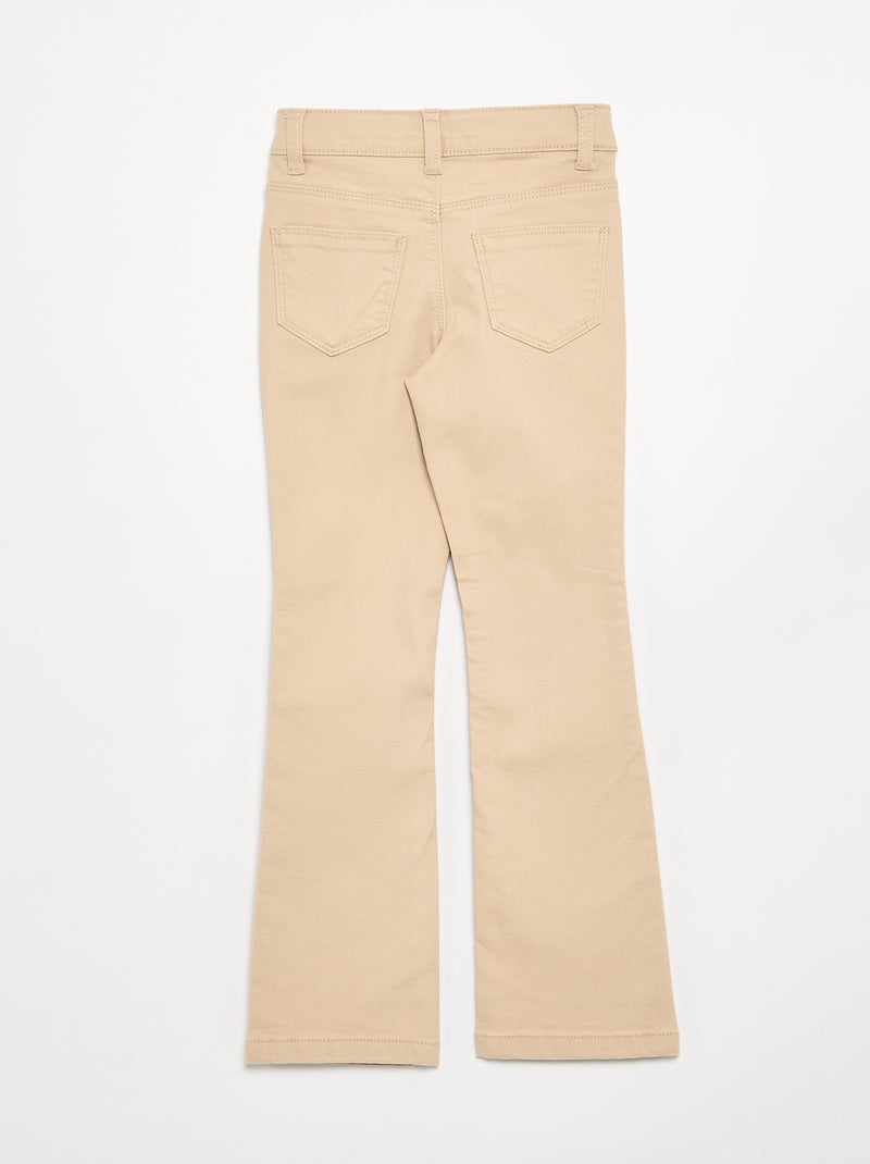 Twillhose – schmal geschnitten Beige - Kiabi