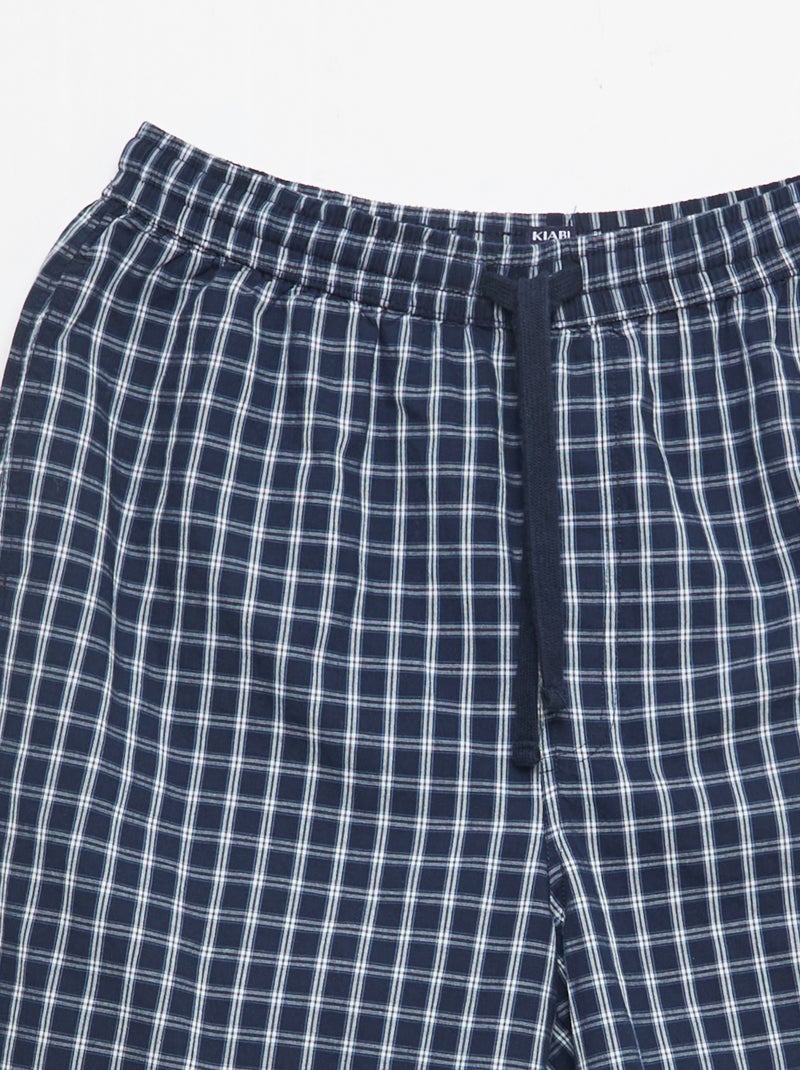 Two-Pack Night Shorts with Pockets Blue - Kiabi