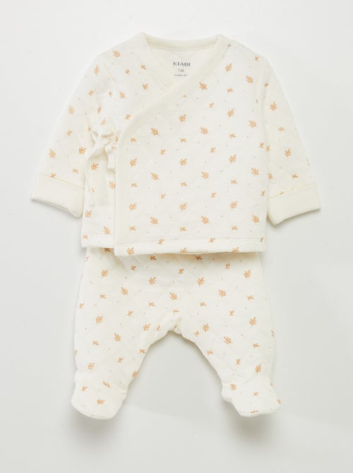 Two-piece quilted pyjama set - Kiabi