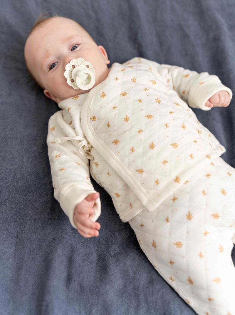 Two-piece quilted pyjama set WHITE - Kiabi