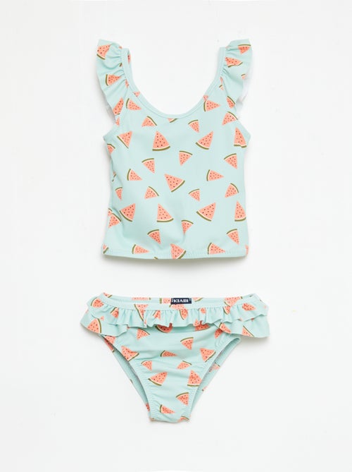 Two-Piece Swimsuit with Ruffle Detail - Kiabi
